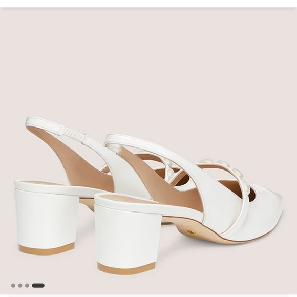 Stuart Weitzman Pearlita 50 Block Slingback, size 9.5 wide - Picture 4 of 10